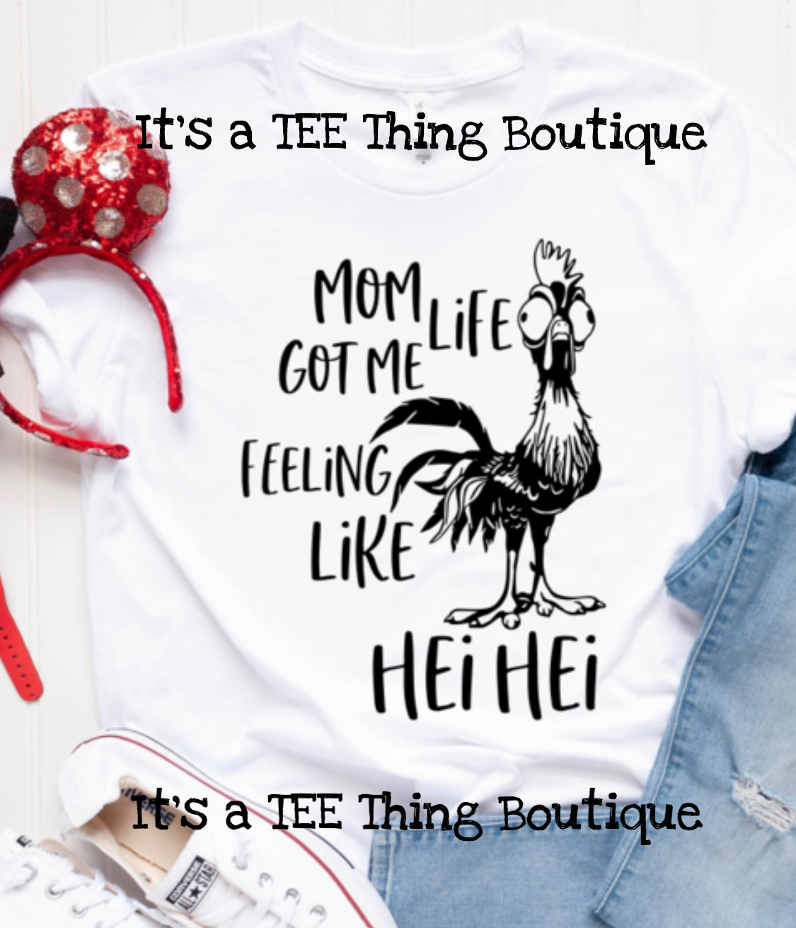 Mom life got me feeling Hei Hei