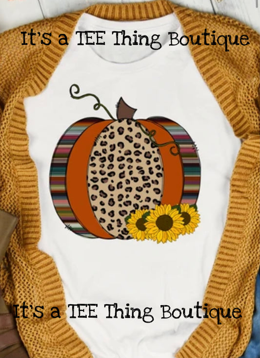 Leopard and Serape Pumpkin