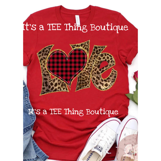 Leopard and plaid Love