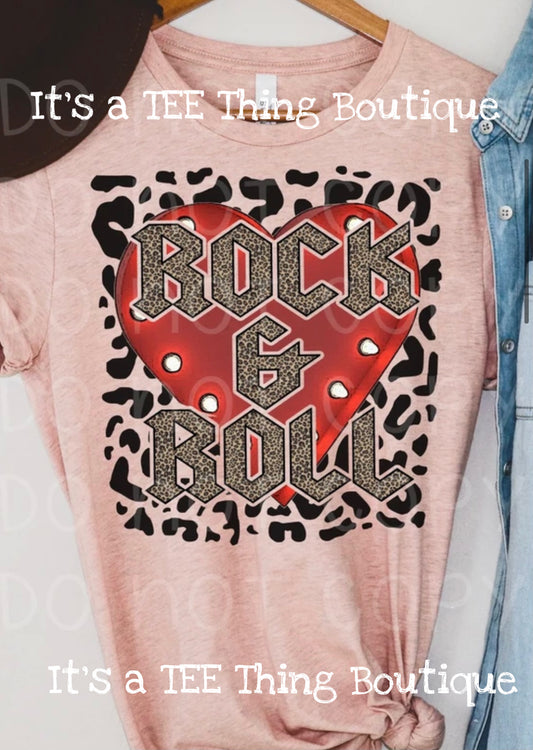 Rock & Roll leopard heart